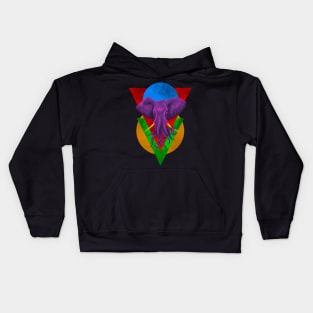 Celestial Pink Octophant Kids Hoodie